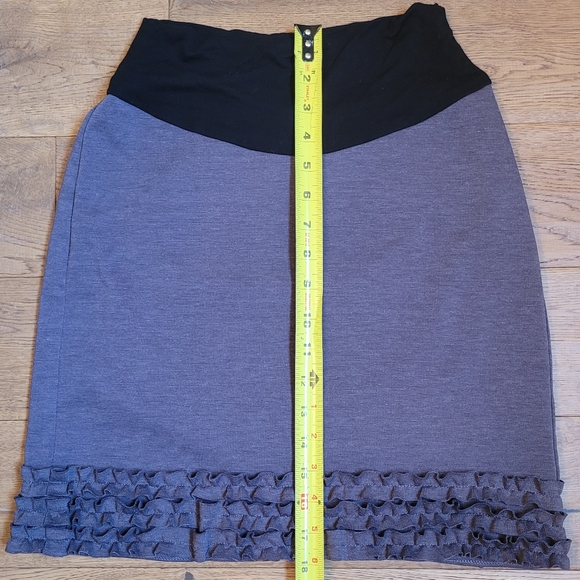 2/$10 Maternity Ruffle Skirt - Picture 3 of 4